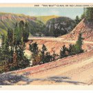 MT Mae West Curve Red Lodge Cooke City Highway Vtg Postcard Montana