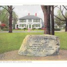 MA Lexington Jonathan Harrington House Line Minute Men Vtg Phostint Postcard