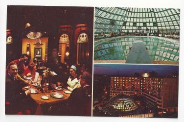 Washington DC Hotel America Multivew Domed Swimming Pool Vtg Postcard