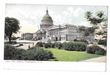 Washington DC The Capitol Vtg UDB Postcard ca 1905