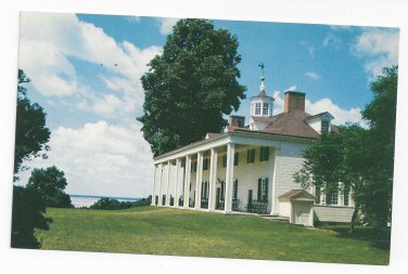 VA Mount Vernon East Front George Washington's Home Vintage Postcard
