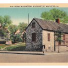 VA Winchester George Washington's Headquarters Vtg Llinen Postcard
