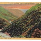 WV Monongahela National Forest Blackwater Canyon Vtg Linen Postcard WV Monongahela National Forest Blackwater Canyon Vtg Linen Postcard