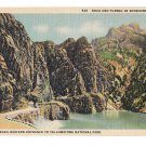 WY Yellowstone Park Shoshone Canyon Cody Road Eastern Entrance Vtg Postcard