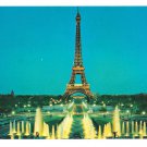 TWA Paris Eiffel Tower from Trocadero In Flight with TWA Advertising Postcard TWA Paris Eiffel Tower from Trocadero In Flight with TWA Advertising Postcard