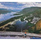 OR Columbia River Gorge Crown Point View Oregon Vintage Postcard