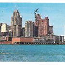 MI Detroit River Skyline Vtg Postcard Michigan MI Detroit River Skyline Vtg Postcard Michigan