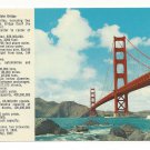 CA San Francisco Golden Gate Bridge w Legend Vtg Postcard CA San Francisco Golden Gate Bridge w Legend Vtg Postcard