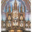 Canada Montreal Notre Dame Cathedral Main Altar Vtg Postcard