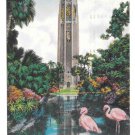 Bok Tower Florida Lake Wales Pink Flamingos Vtg Postcard Bok Tower Florida Lake Wales Pink Flamingos Vtg Postcard