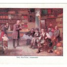 Painting The Political Argument Vintage Art Postcard Painting The Political Argument Vintage Art Postcard