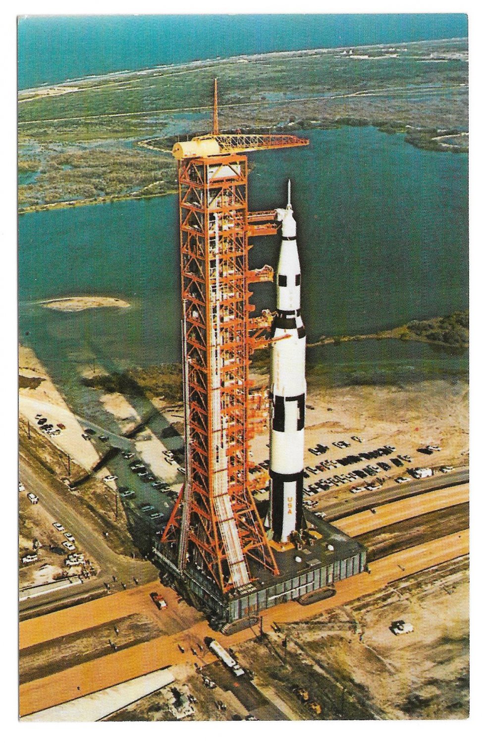 Apollo Saturn V Launch NASA John F Kennedy Space Center Postcard