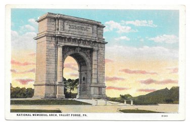 Valley Forge National Memorial Arch PA Vintage Postcard