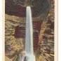 Watkins Glen NY Cavern Cascade Waterfall Vtg State Park Postcard