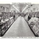 Eckerd's Drug Store Columbia SC Interior Aisle Vintage Postcard
