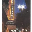 Hotel Stewart San Francisco California Geary St Night Postcard