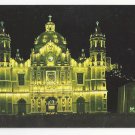 Mexico Virgin of Guadalupe Shrine at Night Church Our Lady Basilica Vtg Postcard