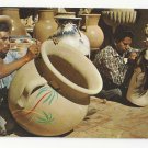 Mexico Hand Painted Pottery Tlaquepaque Jalisco Folk Art Vintage Postcard