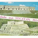 Mexico Uxmal Governor Palace Warriors Temple Chichen Itza Dual View Postcard