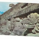 Mexico Temple Feathered Serpent Piramides San Juan Teotihuacan Vntg Postcard