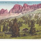 Italy Alps South Tyrol Karerpass Rosengarten Vntg Postcard