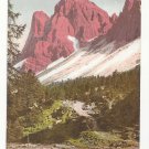 Italy Tyrol Dolomites Geislerspizen Sas Rigais Vintage Postcard