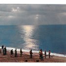 Italy Ocean Fishing from the Shore Net Postcard 4X6 Italy Ocean Fishing from the Shore Net Postcard 4X6
