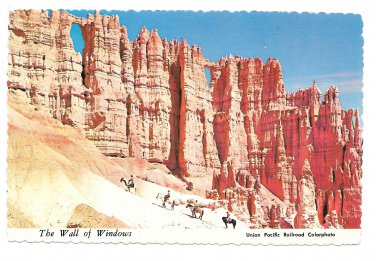 Utah Bryce Canyon National Park Wall of Windows Postcard 4X6