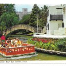 Texas San Antonio River Tour Taxi Riverwalk Boat Vintage Postcard 4X6