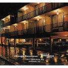 IL Chicago TraveLodge Motel Downtown Night Vntg Postcard Advert