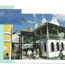 St Maarten Caribbean Old Street Beaujolais Restaurant Vintage Postcard