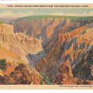 WY Yellowstone Park Grand Canyon Grand View Vtg Haynes Postcard