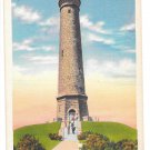 MA Duxbury Myles Standish Monument Vtg Linen Postcard Massachusetts