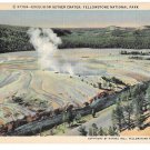 WY Yellowstone Park Excelsior Geyser Crater Vintage Haynes Postcard