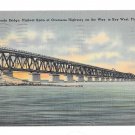 FL Bahia Honda Bridge Overseas Highway Key West Vintage Postcard
