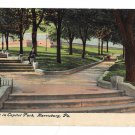 Harrisburg PA Capitol Park Walk Vintage 1911 Postcard