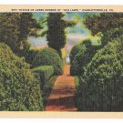 VA Charlottesville Ash Lawn James Monroe Statue Linen Postcard VA Charlottesville Ash Lawn James Monroe Statue Linen Postcard