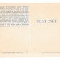 VA Charlottesville Ash Lawn James Monroe Statue Linen Postcard
