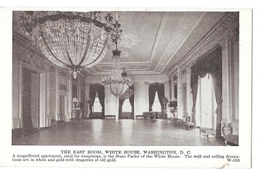 Washington DC East Room White House Vintage Geo Graves Postcard