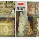 Turkey Antalya Multiview Ancient Art Statues Postcard 4X6