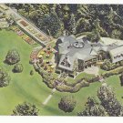 NY Tarrytown Tappan Hill Restaurant Aerial View Vintage Postcard