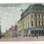 York PA N. George St Spahr Building Centre Square Telephone Poles Vtg Postcard