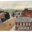 York PA Tyler Building Centre Square Vntg 1912 Gallatin Postcard York PA Tyler Building Centre Square Vntg 1912 Gallatin Postcard