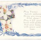 Lilies Cross Vintage Easter Postcard Washington DC Military Camps Slogan Cancel