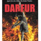 Modern Advertising Postcard Darfur Rebecca Davis Dance Company Philadelphia 2008