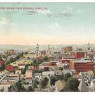 York PA Birds Eye from High School Vntg Postcard 1911 York PA Birds Eye from High School Vntg Postcard 1911