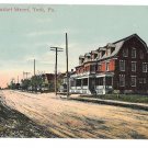 York PA West Market Street View Homes Vintage Postcard York PA West Market Street View Homes Vintage Postcard
