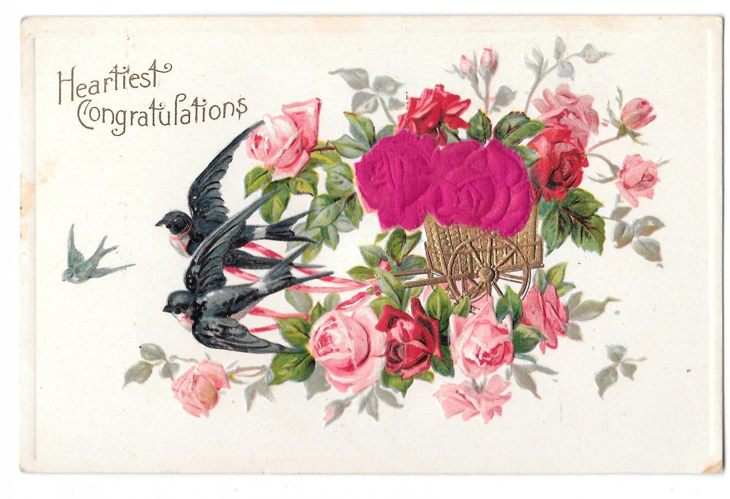 heartiest-congratulations-birds-silk-red-roses-vintage-embossed-postcard