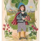 Child Applied Silk Knickers Four Leaf Clover Shamrock Novelty Postcard