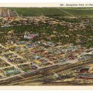 WY Aerial View Cheyenne Vintage Sanborn Souvenir Postcard Wyoming
